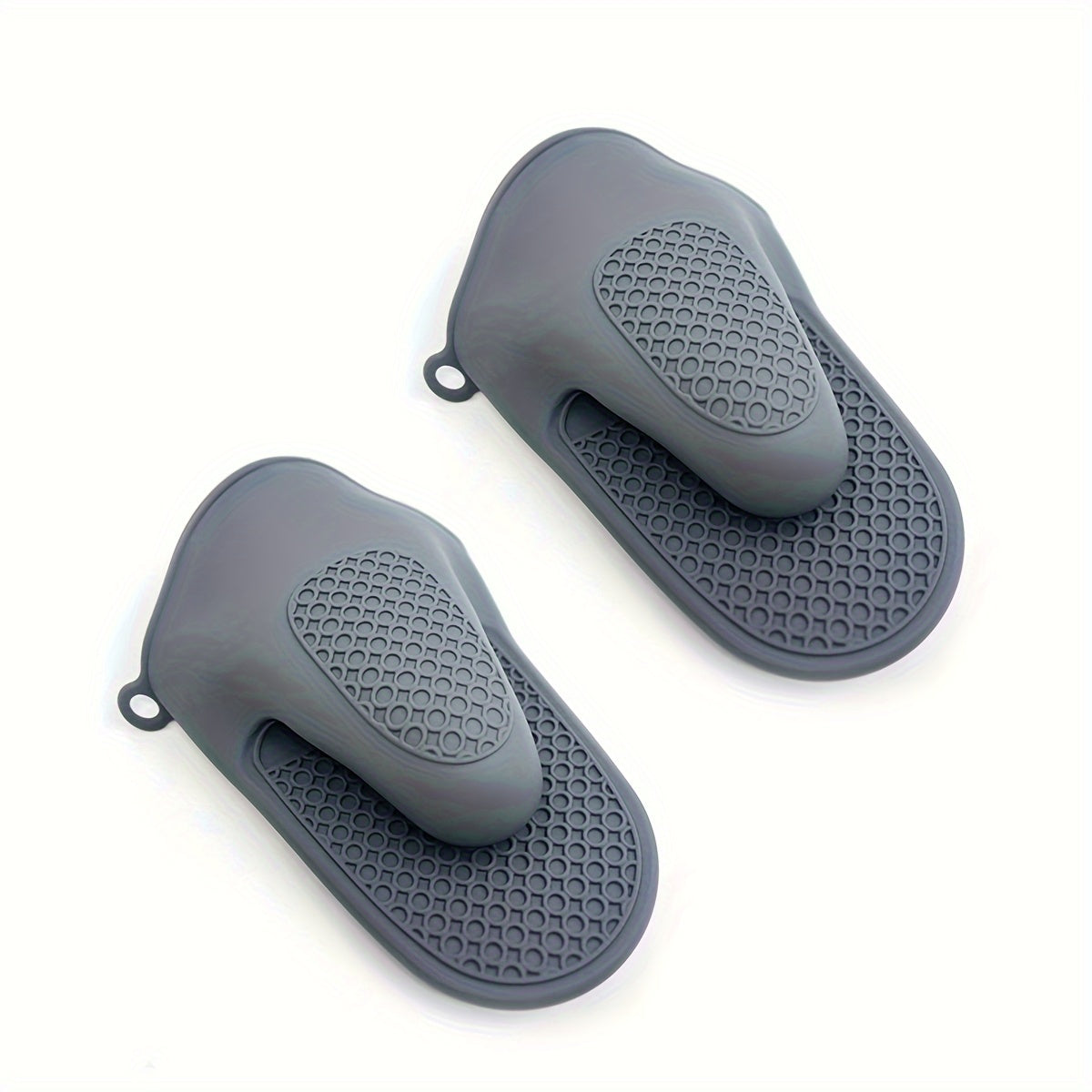 2pcs Silicone Oven Mitts - Heat Resistant BBQ Gloves for Cooking, Baking & Grilling, Non-Slip Grip with Honeycomb Pattern, Black, Red, Purple, Available in Packs of 2, Kitchen Safety Gloves | Textured Kitchenware