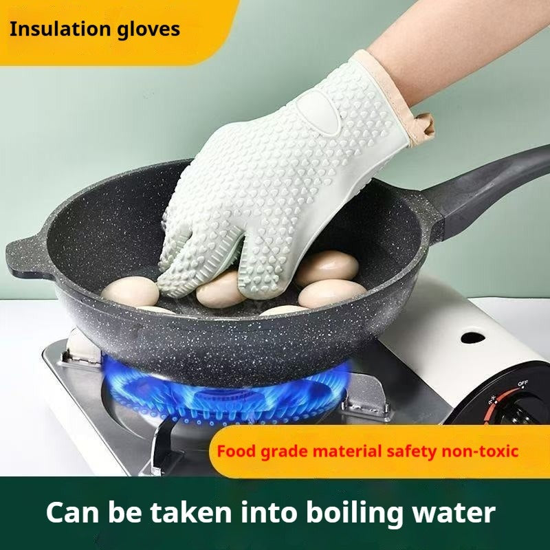 1 to 2 Pairs Of Thickened Heat-insulating And Heat-resistant Gloves, Kitchen Breathable Oven Gloves, And High-temperature Resistant Microwave Gloves for Baking, Suitable for Kitchen Cooking, Baking, Microwave And Barbecue Use