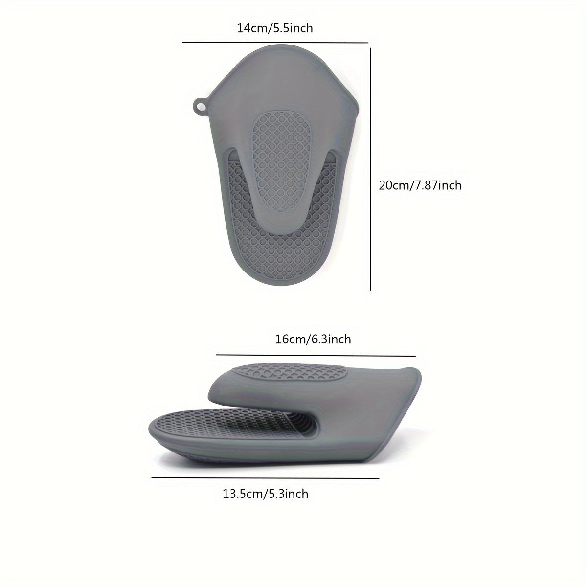 2pcs Silicone Oven Mitts - Heat Resistant BBQ Gloves for Cooking, Baking & Grilling, Non-Slip Grip with Honeycomb Pattern, Black, Red, Purple, Available in Packs of 2, Kitchen Safety Gloves | Textured Kitchenware