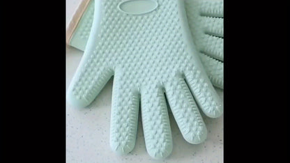 1 to 2 Pairs Of Thickened Heat-insulating And Heat-resistant Gloves, Kitchen Breathable Oven Gloves, And High-temperature Resistant Microwave Gloves for Baking, Suitable for Kitchen Cooking, Baking, Microwave And Barbecue Use